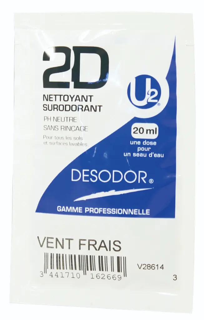 2D détergent surodorant dosettes 250*20 ml Vent frais U2