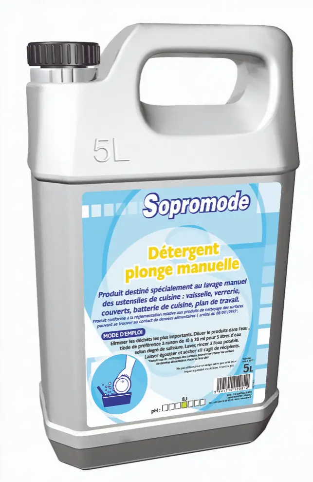 Plonge manuelle hyper concentré - 5 litres - SOPROMODE