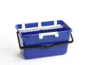 Seau rectangulaire avec égouttoir et crochets 18L LMT