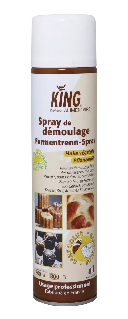 Agent de graissage et démoulage alimentaire 600ml King