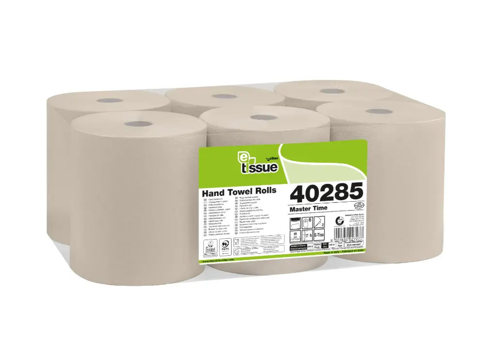 [C40285N] Papier essuie-main en rouleau autocut - 285 ML - D20 MandrinD39 *6 ECOLABEL