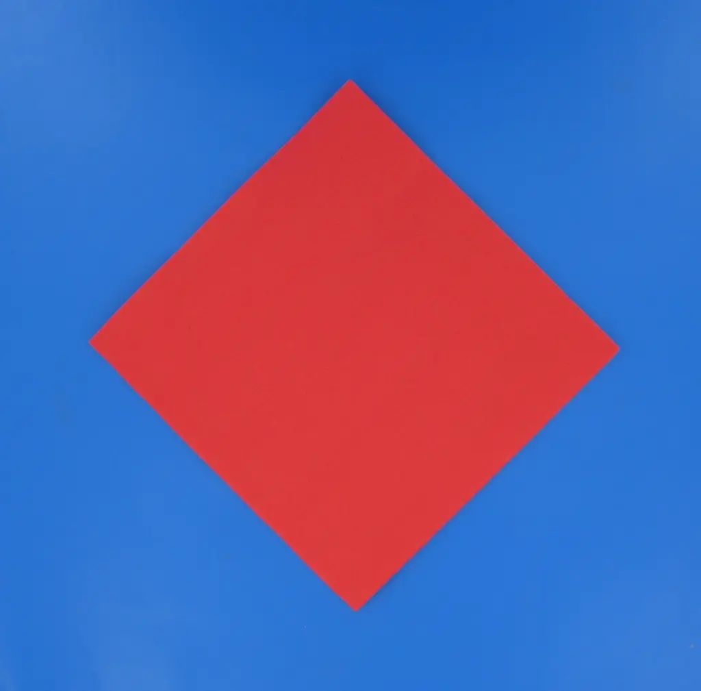 Serviette Sun ouate unies point à point 38*38 40pcs Rouge ECO NATURE