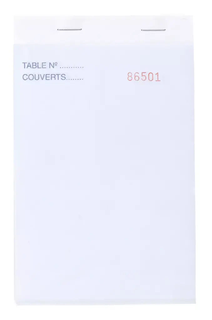 [B60812D] Bloc papier commande dupli 75*150 10 pièces