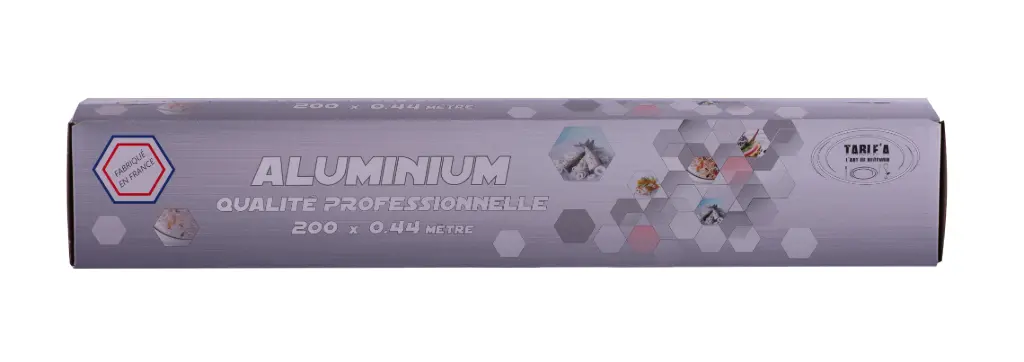 [F40245B.] Rouleau aluminium 200*44cm Boite distributrice