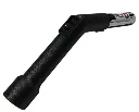 Poignée plastique/métal avec réglage d'air pour aspirateur à clipser sur flexible d : 32mm intérieur et pour tube d : 35mm