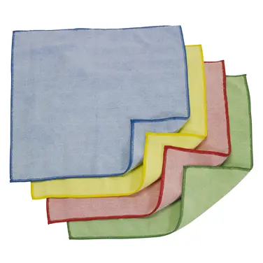 [540180] Lavette microfibre PREMIUM 40*40 320g/m2 Bleue Lot de 5