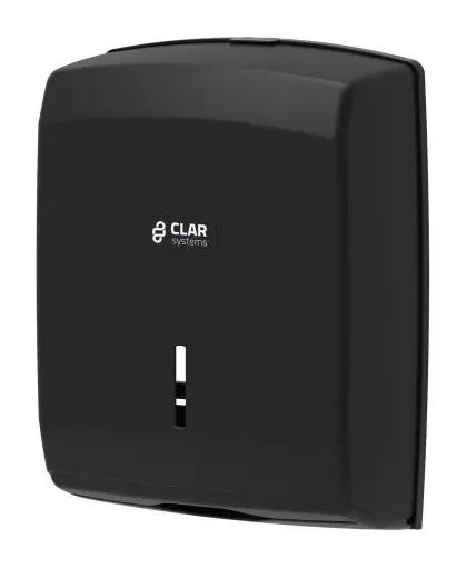 [T6100PN] Distributeur EM plié en V Noir Soft Touch