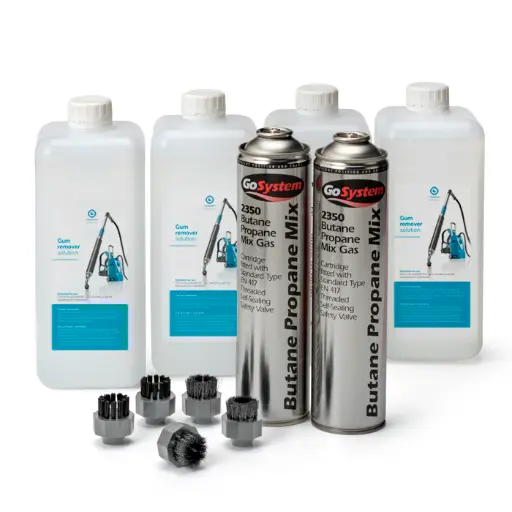 [K.1.S.106.0157.0] Produit bio pour I-Remove B - 4 bidons de solution + 2 bouteille de gaz + 2 brosses nylons + 2 brosses inox